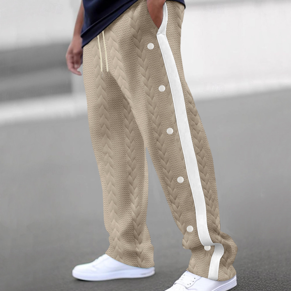 Christos - Pantalon élégant pour homme avec ceinture souple et confortable