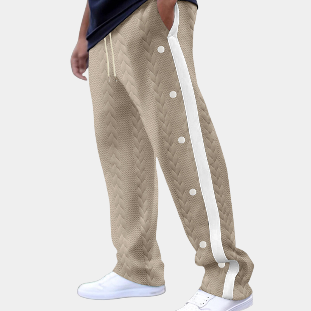 Christos - Pantalon élégant pour homme avec ceinture souple et confortable