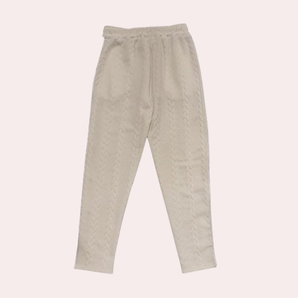 Christos - Pantalon élégant pour homme avec ceinture souple et confortable