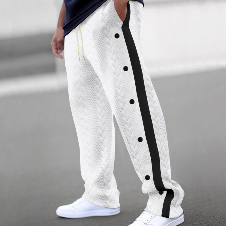 Christos - Pantalon élégant pour homme avec ceinture souple et confortable