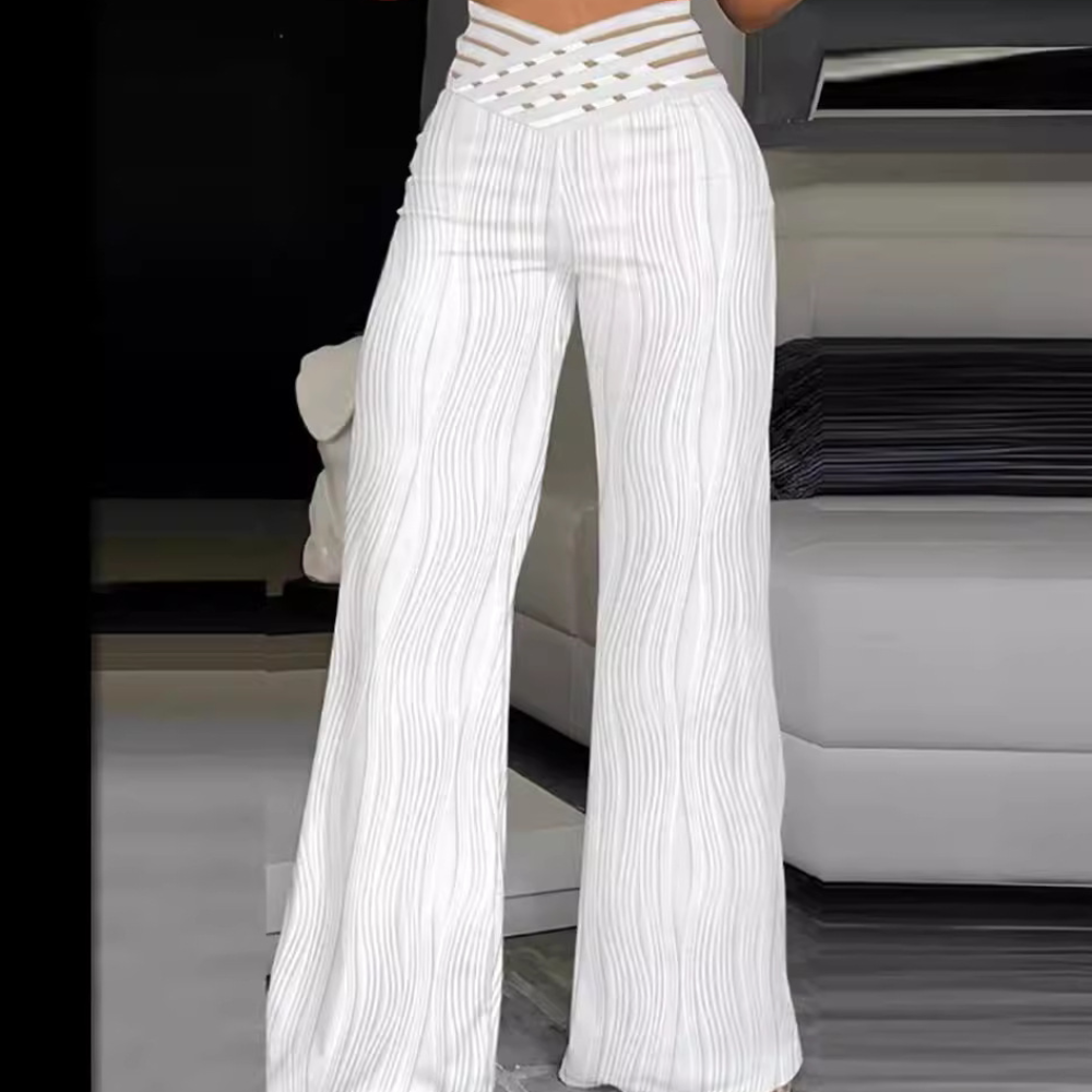 Halina - Pantalon élégant à taille haute pour femmes pour un look sophistiqué
