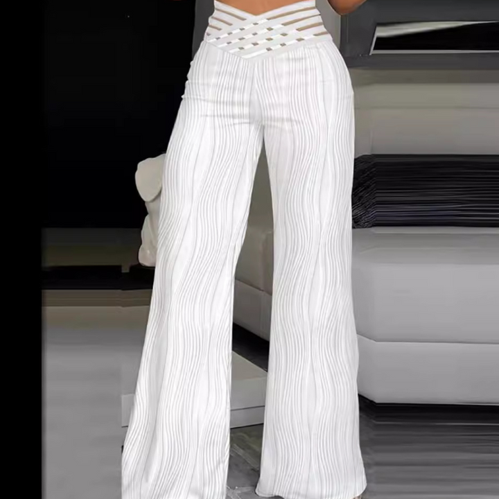 Halina - Pantalon élégant à taille haute pour femmes pour un look sophistiqué