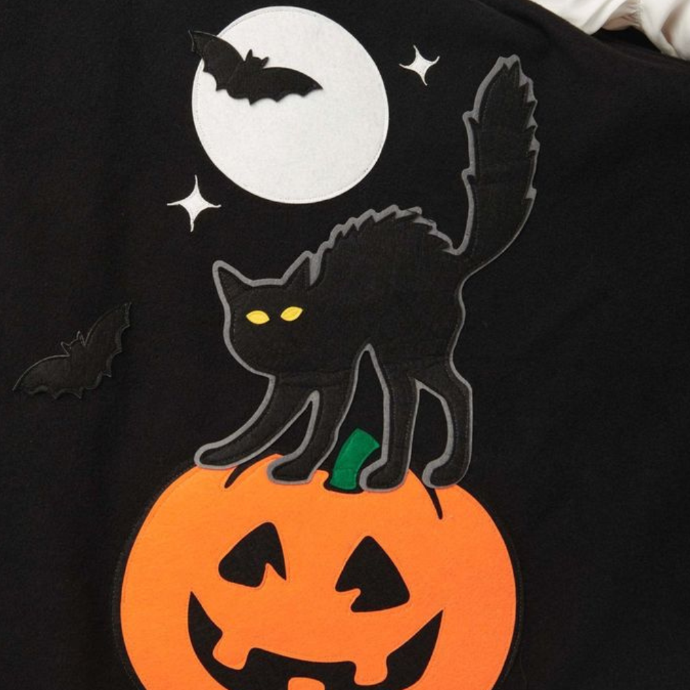 Jolan - Sweet Pumpkin and Cat A-line Skirt for Women