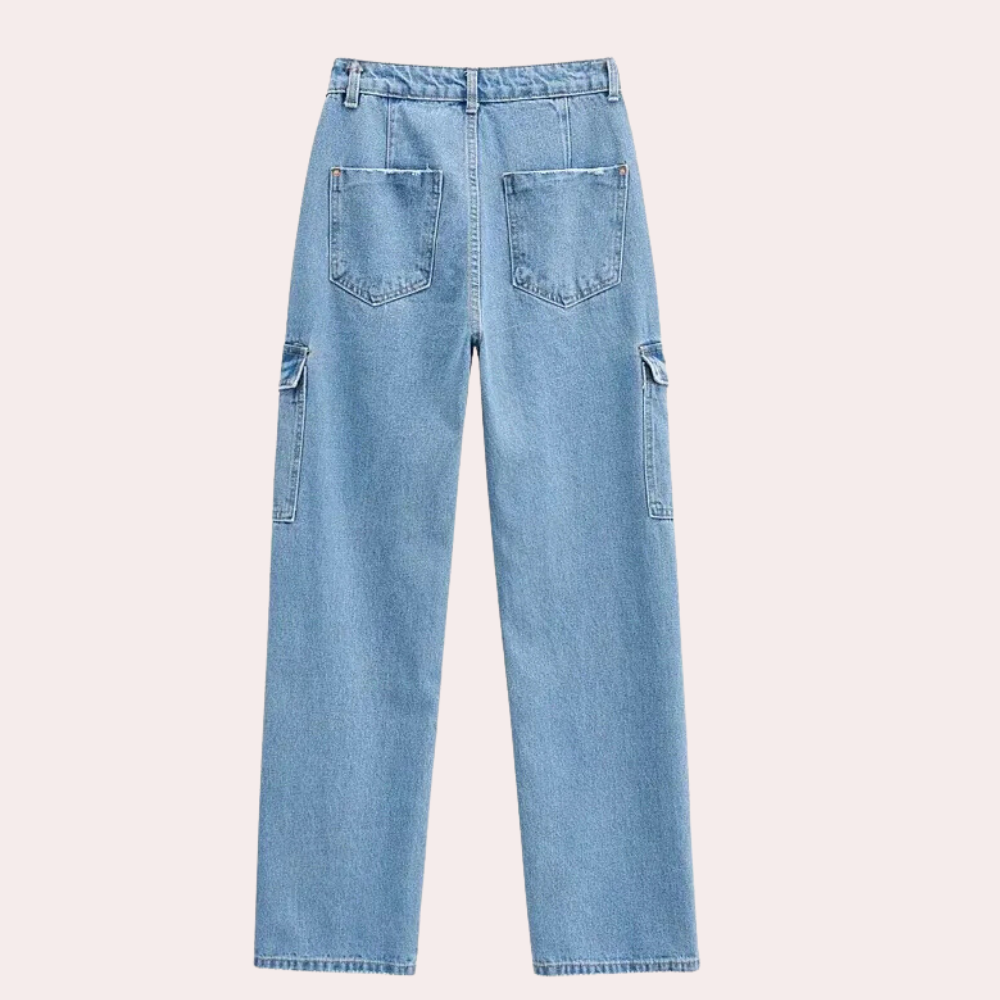 MAILANI - Pantalon cargo en denim élégant pour femmes