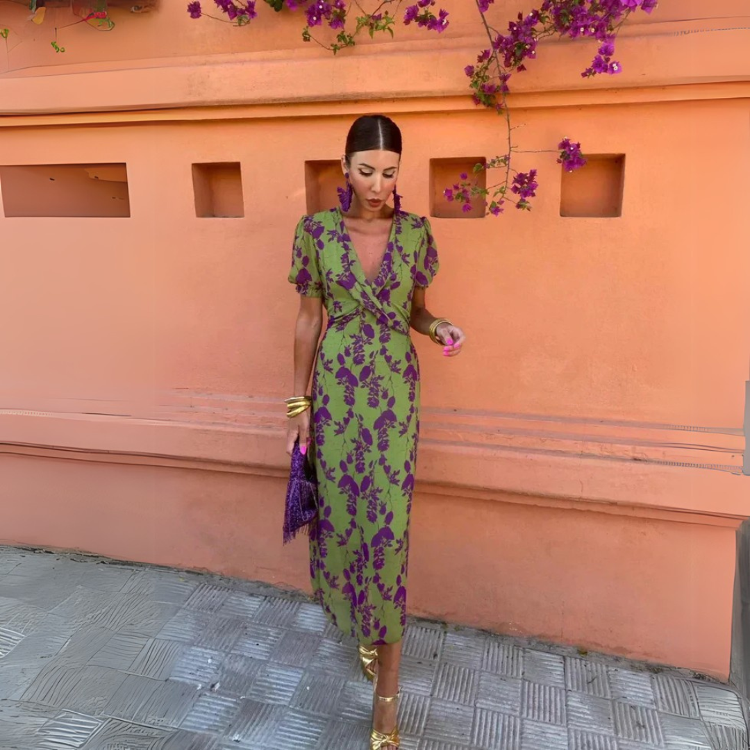 LD | Robe Midi Légère en Tencel, Viscose et Coton – Élégance et Confort d’Été