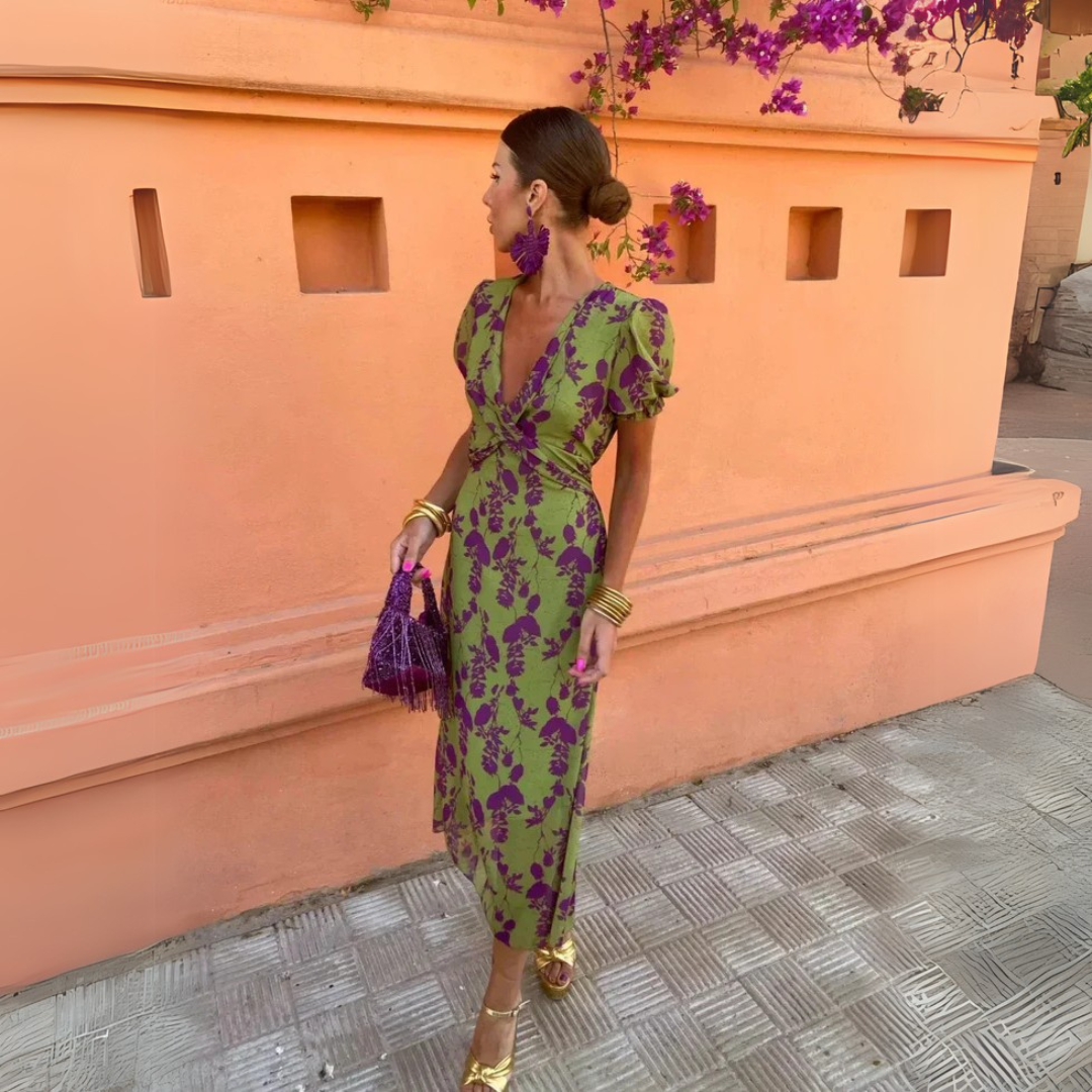 LD | Robe Midi Légère en Tencel, Viscose et Coton – Élégance et Confort d’Été