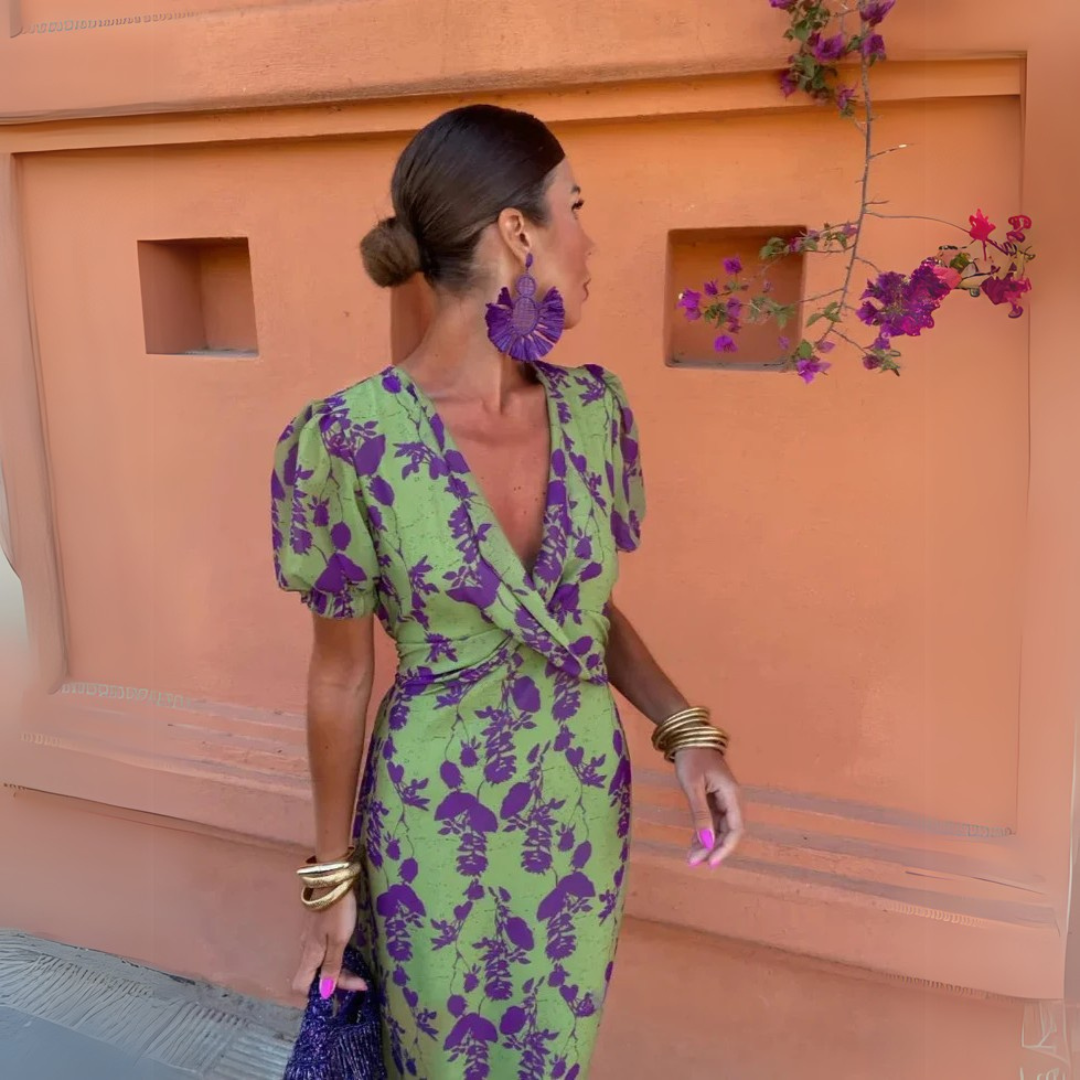 LD | Robe Midi Légère en Tencel, Viscose et Coton – Élégance et Confort d’Été