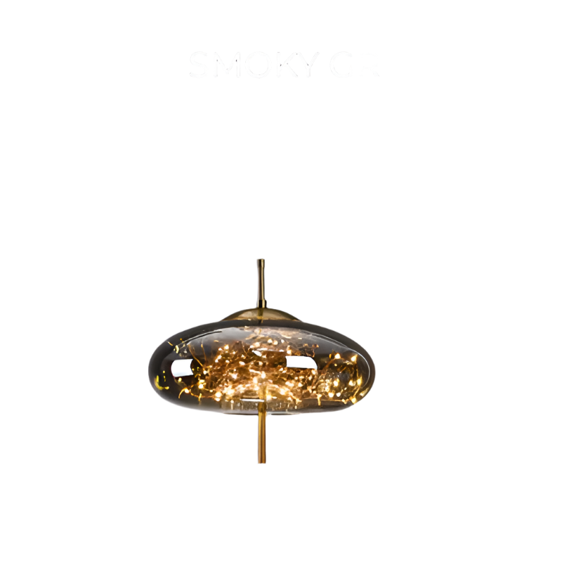 Essence | Lampe pendante élégante en verre brun