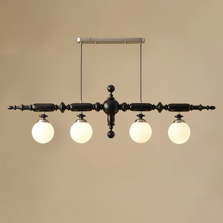 Élégant lustre en bois de Cambridge pour un éclairage élégant