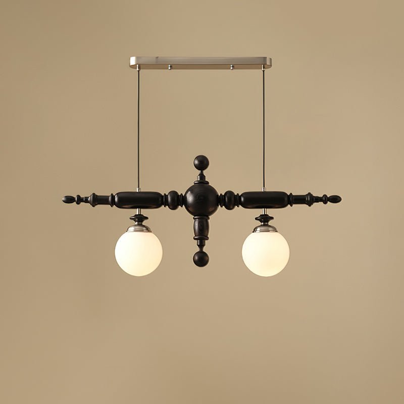 Élégant lustre en bois de Cambridge pour un éclairage élégant