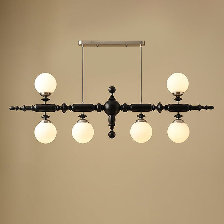 Élégant lustre en bois de Cambridge pour un éclairage élégant