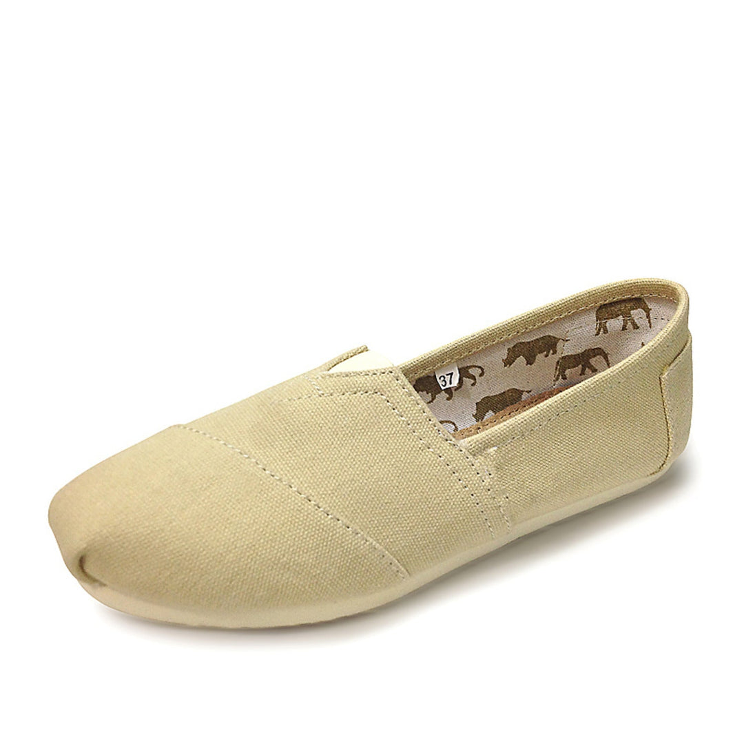Sophia | Espadrilles élégantes en toile de couleur unie et élégante