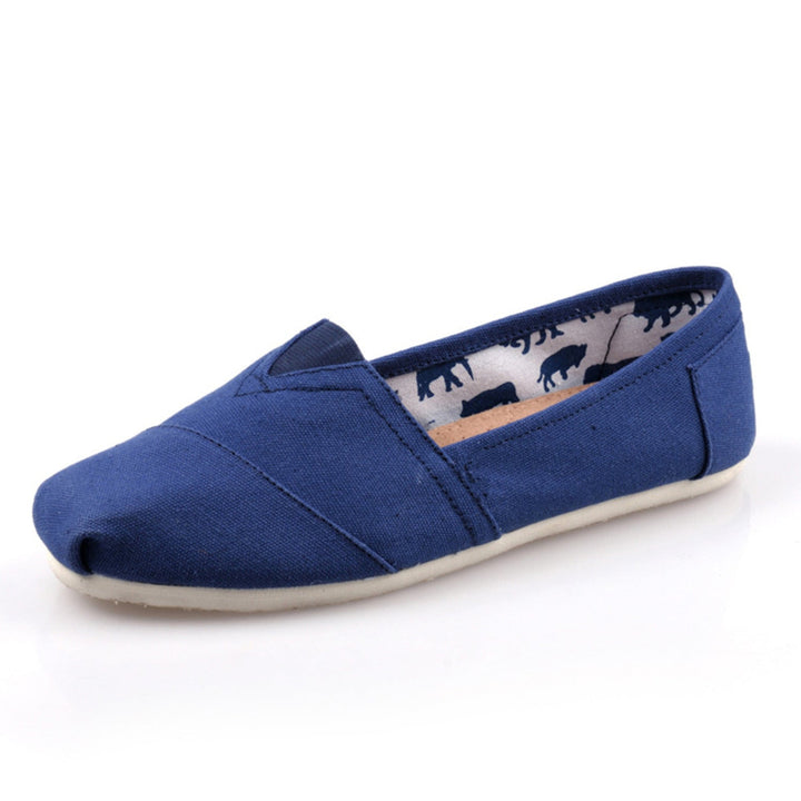 Sophia | Espadrilles élégantes en toile de couleur unie et élégante
