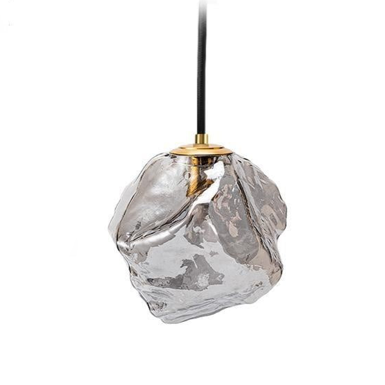 Lampe suspendue en verre de lave pour une atmosphère enchanteresse