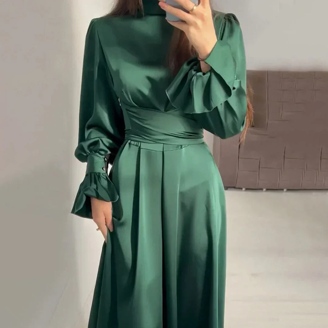 Sina | Robe élégante et chic avec ceinture élégante