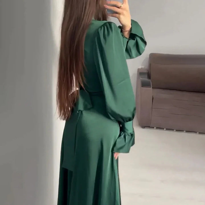 Sina | Robe élégante et chic avec ceinture élégante