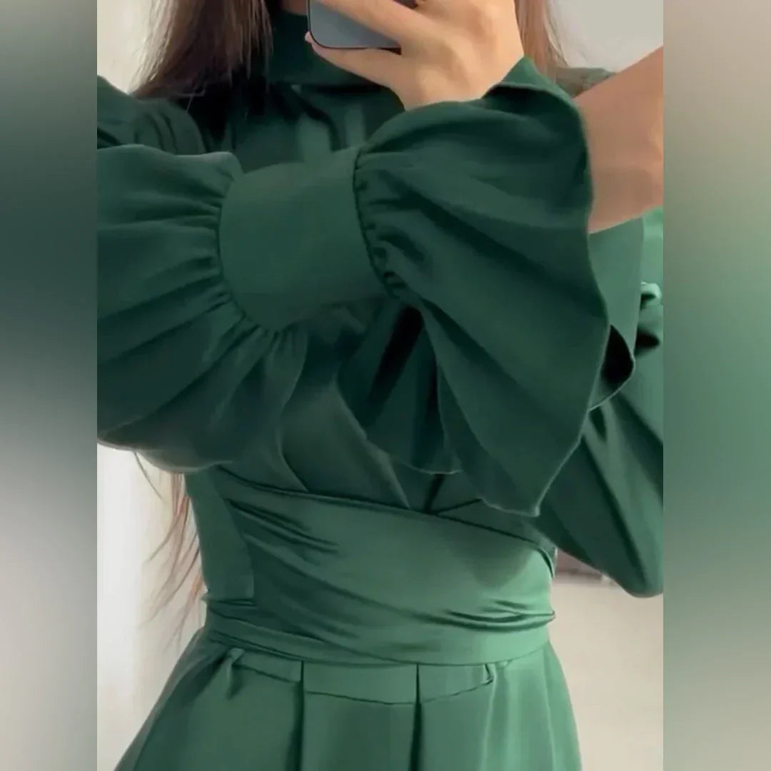 Sina | Robe élégante et chic avec ceinture élégante