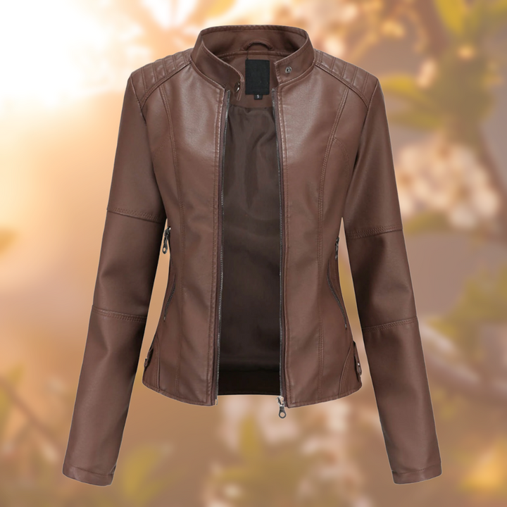 JUILLA - Veste en cuir chic pour un style sans effort