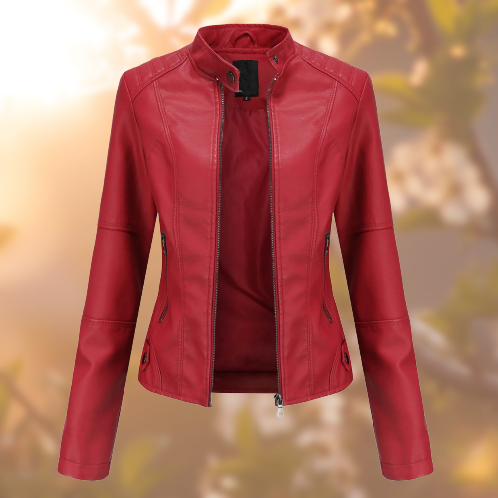 JUILLA - Veste en cuir chic pour un style sans effort