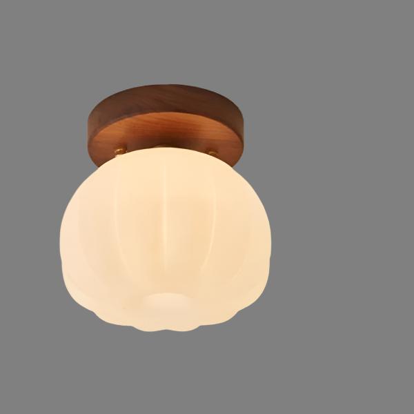 Lampe suspendue chic en forme de citrouille pour une atmosphère plus chaleureuse
