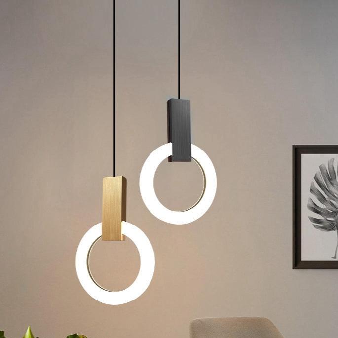 Elégante lampe pendante LED nordique