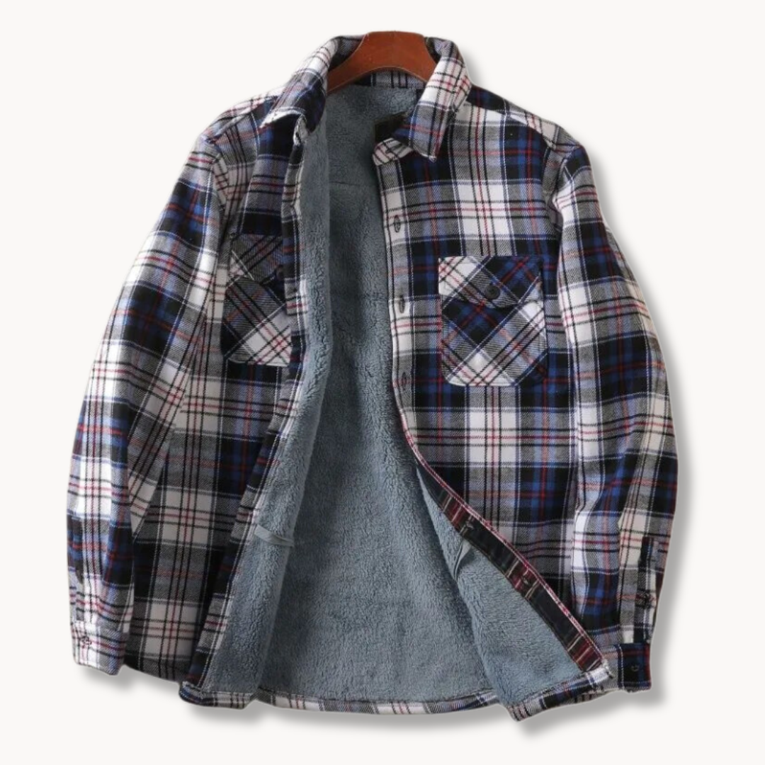 Veste en flanelle élégante avec doublure douillette