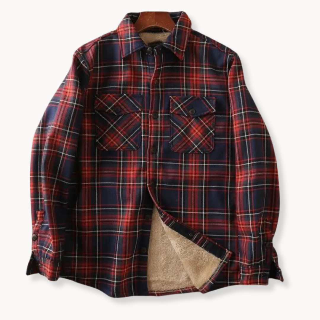 Veste en flanelle élégante avec doublure douillette