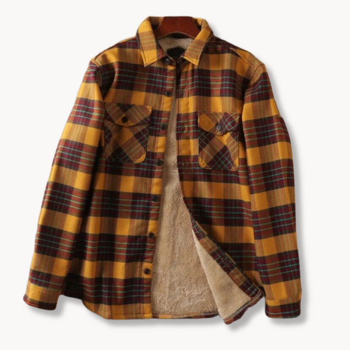 Veste en flanelle élégante avec doublure douillette