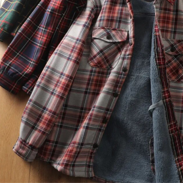 Veste en flanelle élégante avec doublure douillette