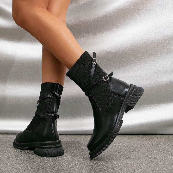 Ciara - Bottines tendance avec lanières élégantes pour femmes