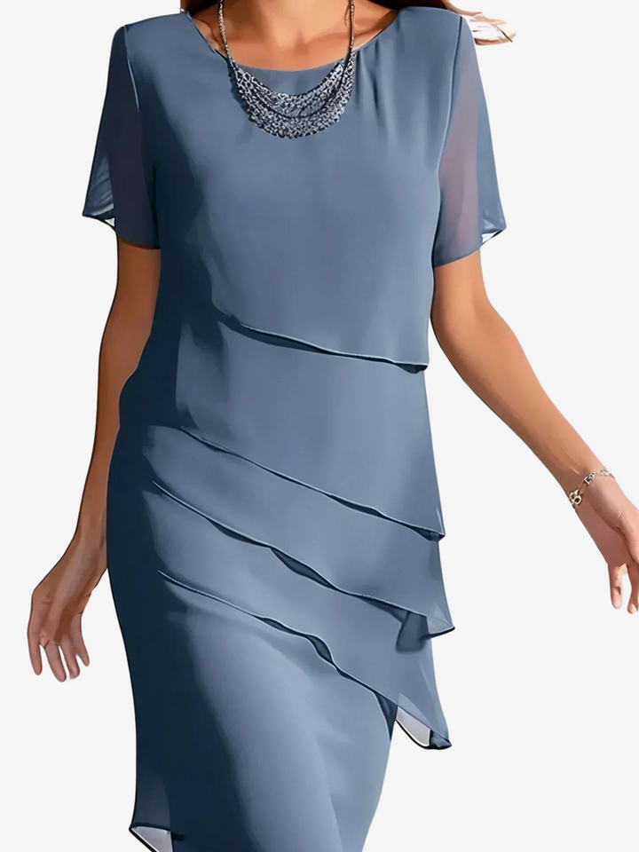 Lena | Robe élégante avec volants sophistiqués