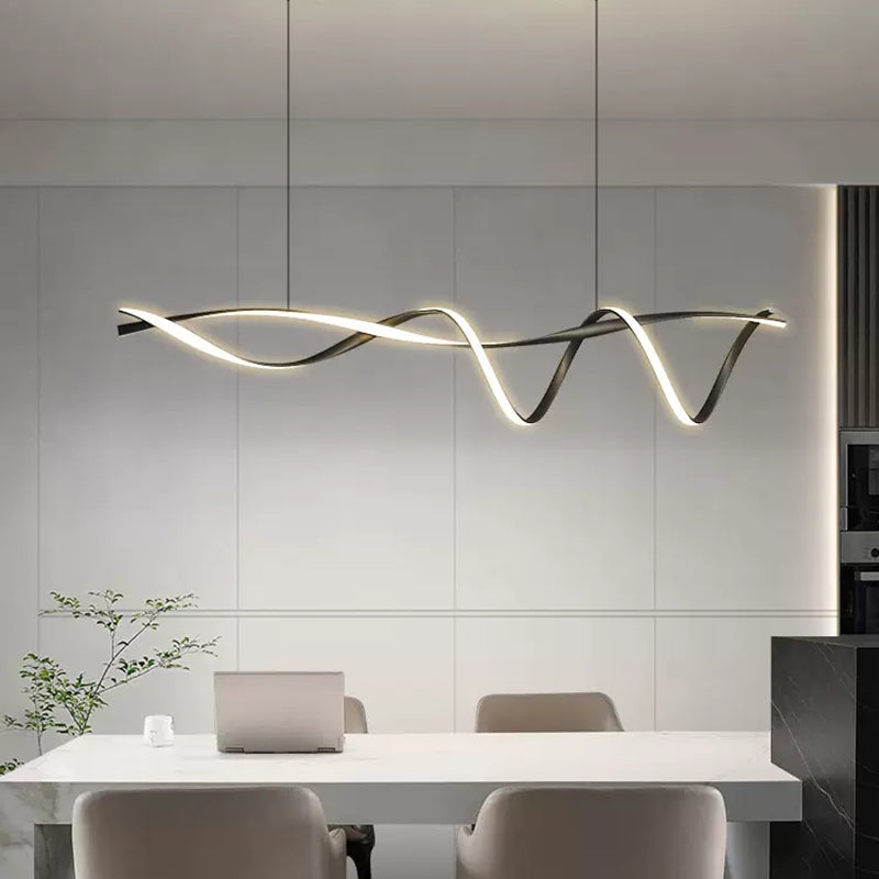 Lustres LED modernes noirs pour une touche de luxe