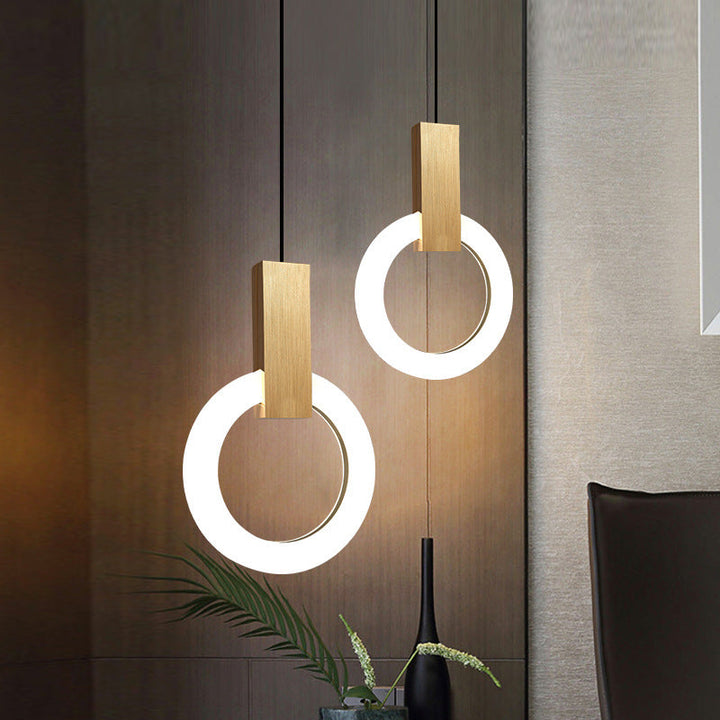 Elégante lampe pendante LED nordique