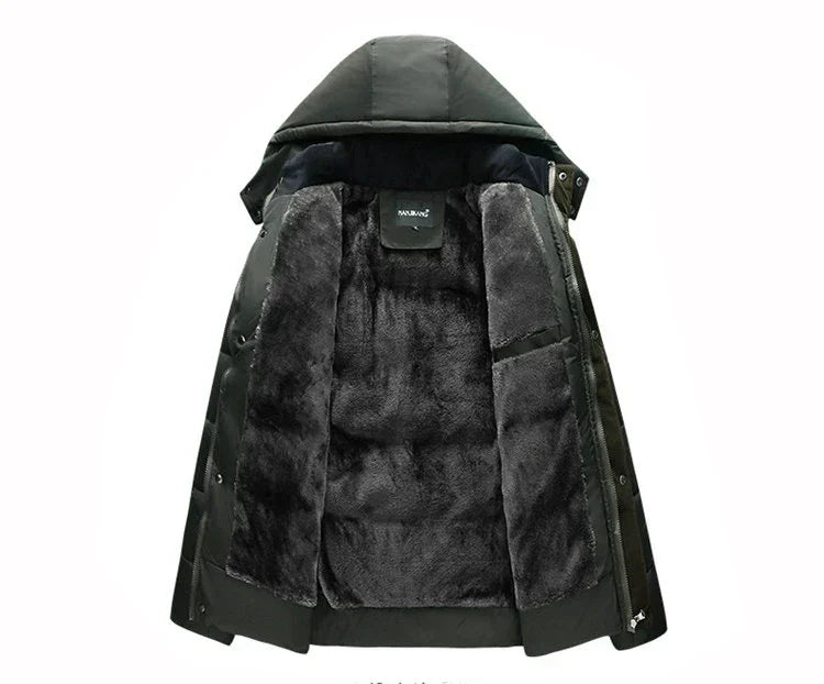 Natan | Manteau parka d'hiver pour homme avec capuche stylisée