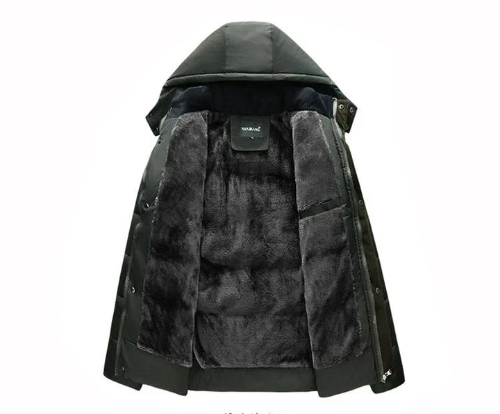 Natan | Manteau parka d'hiver pour homme avec capuche stylisée