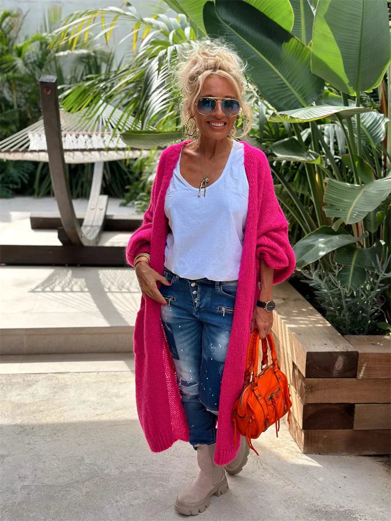 Kornelia - Gilet long stylé au design boho tendance