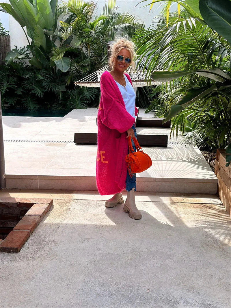 Kornelia - Gilet long stylé au design boho tendance