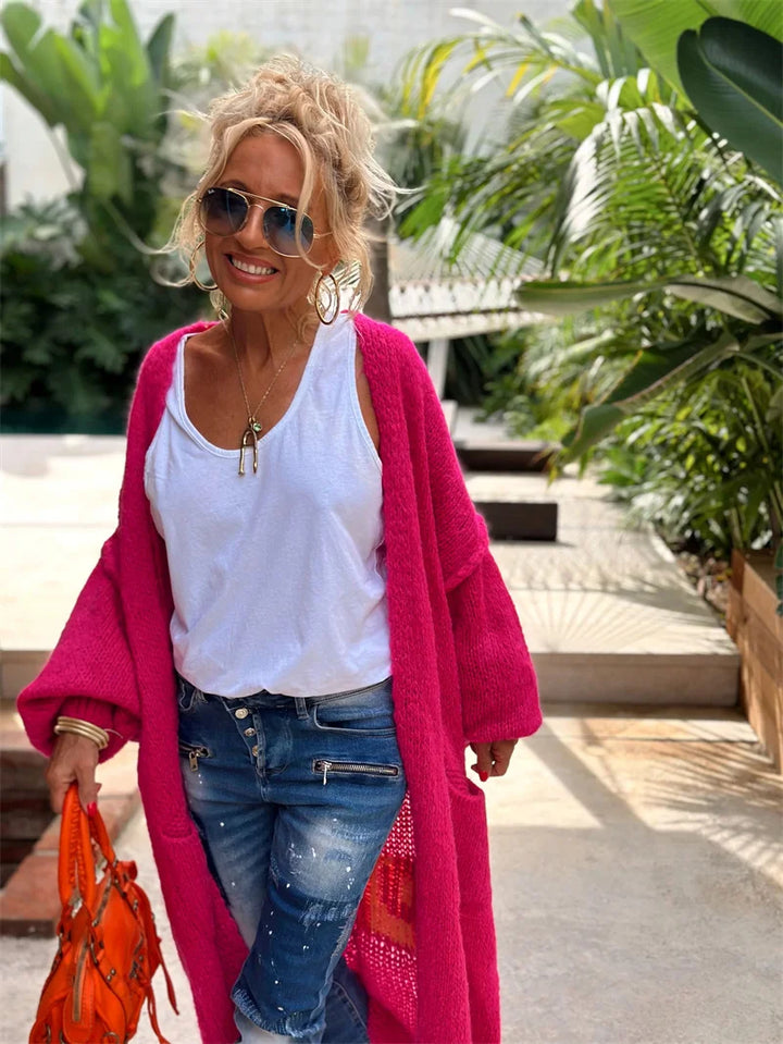 Kornelia - Gilet long stylé au design boho tendance