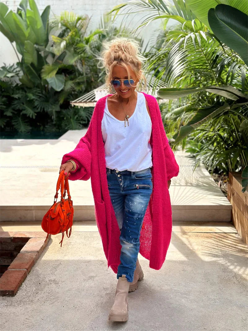Kornelia - Gilet long stylé au design boho tendance