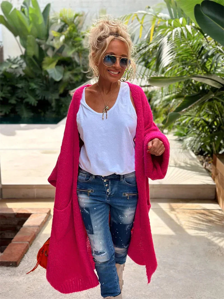 Kornelia - Gilet long stylé au design boho tendance