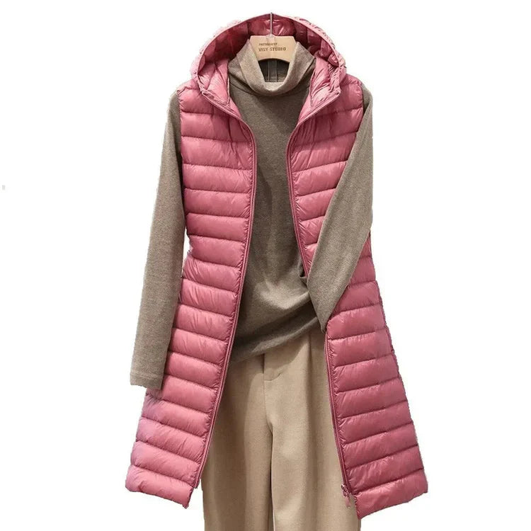 Belen - Gilet bouffant à capuche pour femmes