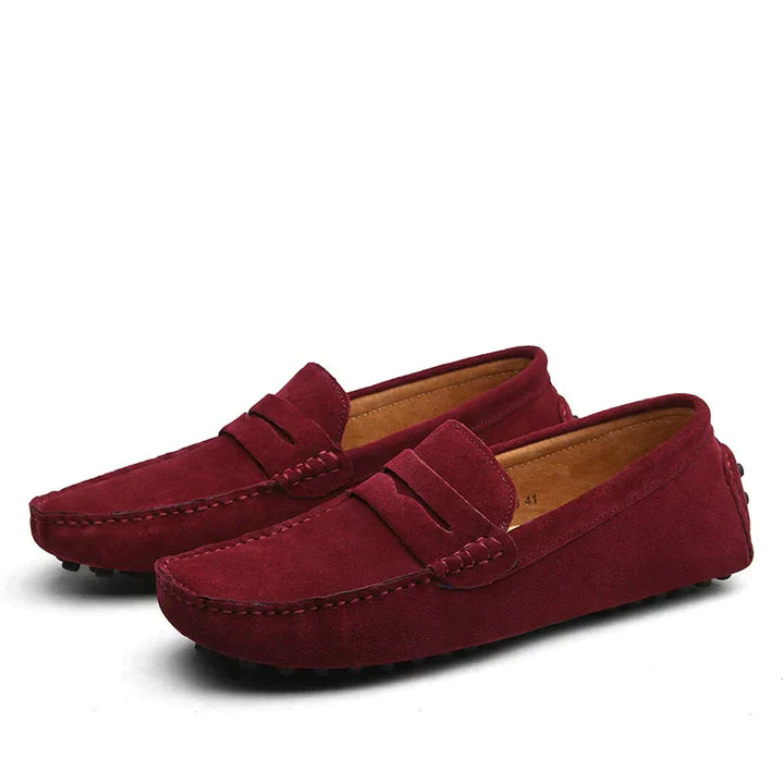 Elin | Mocassins élégants en daim italien