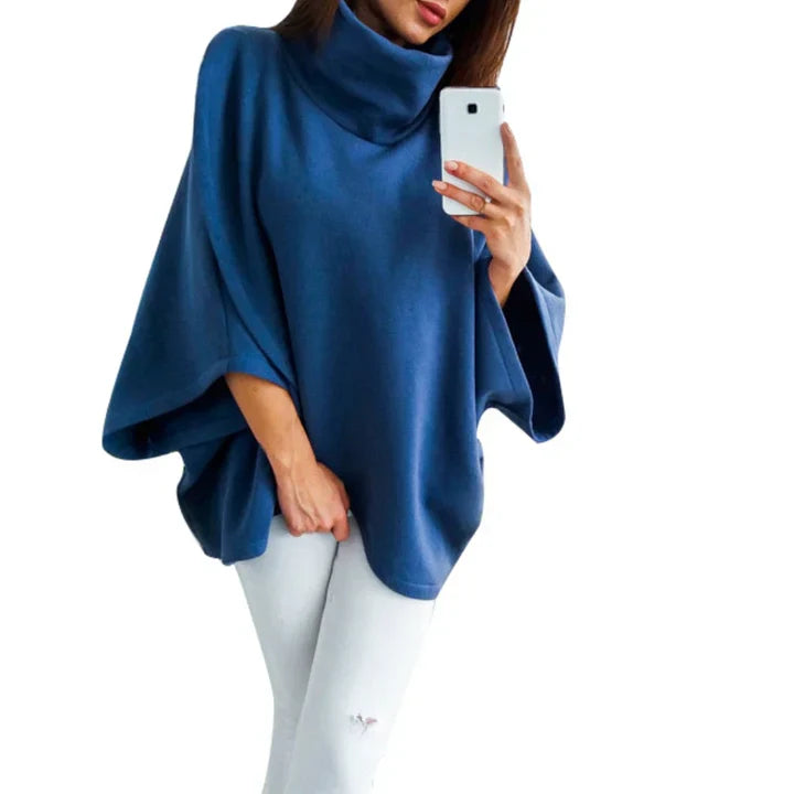 Derya - Poncho élégant pour femmes avec col montant à la mode