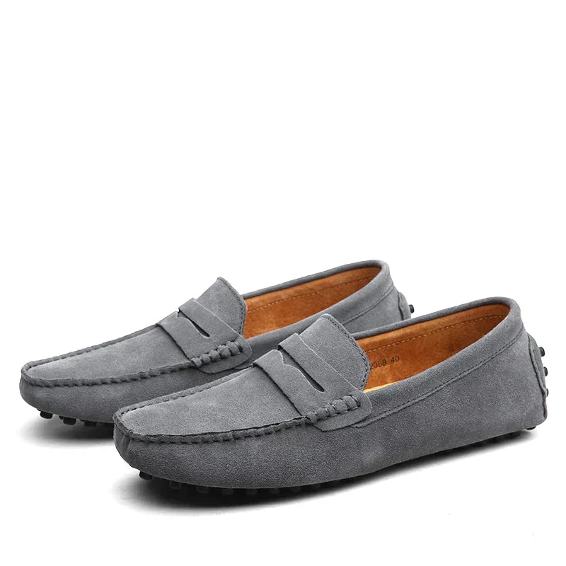 Elin | Mocassins élégants en daim italien