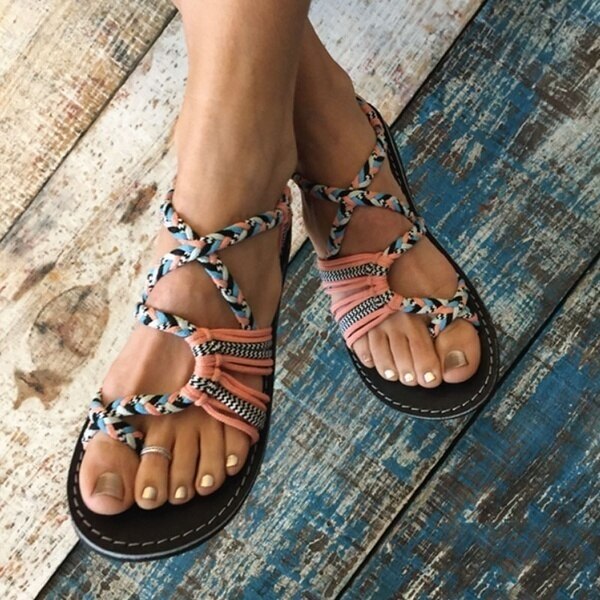 Lotte | Sandales à velcro élégantes et décontractées