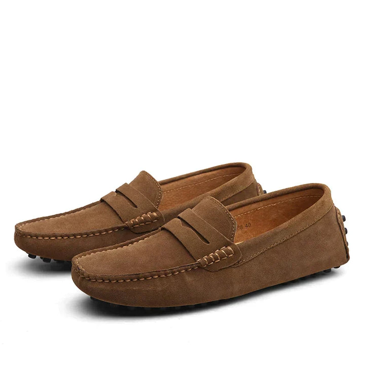 Elin | Mocassins élégants en daim italien