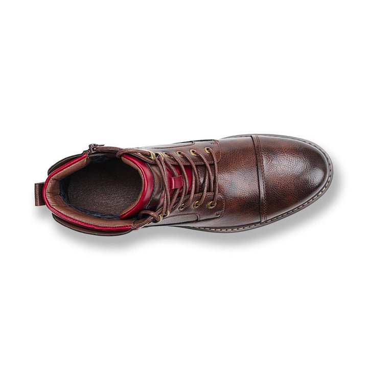Élevez votre style avec les bottes Oxford en cuir de première qualité Aaron | Exquise, fabriquée à la main