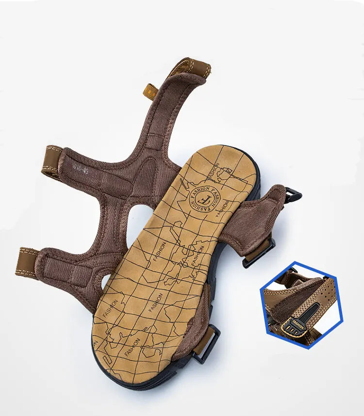 Hudson | Sandales orthopédiques confortables avec velcro pour femmes et hommes