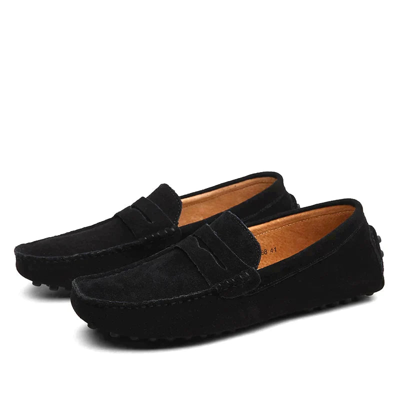 Elin | Mocassins élégants en daim italien