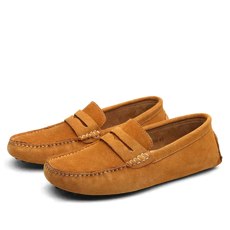 Elin | Mocassins élégants en daim italien